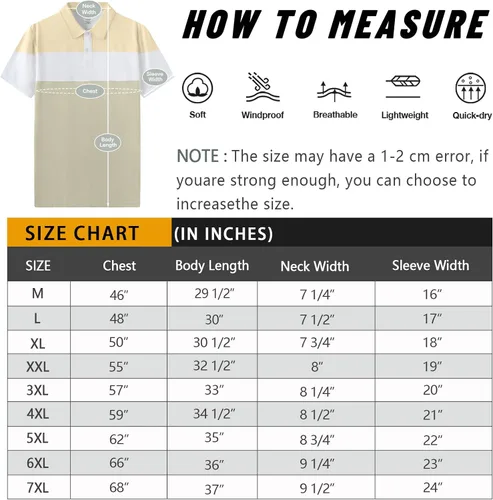 Vista 4 de Polo de golf para hombre grande y alto, ajuste seco, manga corta, impresión, rendimiento que absorbe la humedad, polo deportivo M-7XL