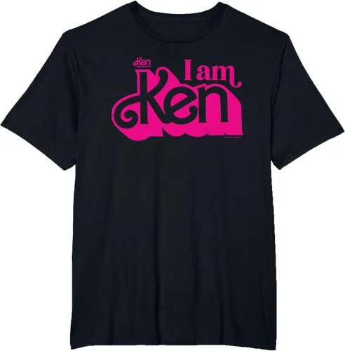 Vista 35 de Camisetas y camisetas de Barbie The Movie I Am Ken para hombres y mujeres Negro