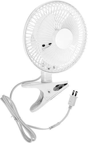 Vista 11 de JOEY'Z Ventilador con clip de 6 pulgadas - 2 velocidades - Inclinación ajustable, operación silenciosa - Negro Funcionamiento silencioso