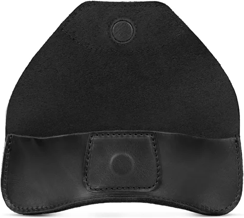 Vista 6 de Funda de piel auténtica para gafas y gafas de sol con cierre magnético a presión