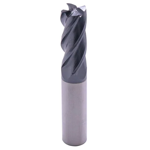 Vista 3 de BestParts 5 fresas cuadradas de carburo sólido de alto rendimiento, revestimiento AlTiN, 4 flautas, hélice de 30 grados, diámetro de corte de 1/2
