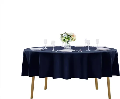 Vista 130 de Mantel rectangular de tela de poliéster lavable de 60 x 120 pulgadas, para decoración de bodas, fiestas, comedores, banquetes