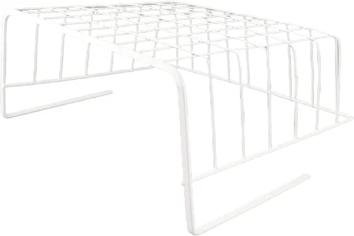 Vista 8 de Cesta de alambre para debajo del estante, cesta de almacenamiento de metal para debajo del estante, soporte de carga fuerte para escritorio