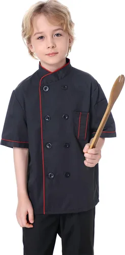 Vista 2 de TOPTIE Abrigo de chef para niño para disfraz de Halloween