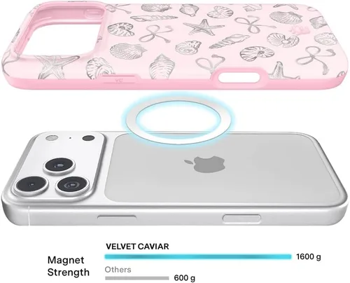 Vista 217 de VELVET CAVIAR Funda para iPhone 15, compatible con MagSafe, probada contra caídas de 10 pies, fundas protectoras de diseño, leopardo color rosa