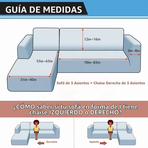 Vista 2 de Fundas para sofá modular, funda para sofá con aspecto de cuero, forma de L, 2 piezas, funda elástica suave para sofá seccional, protector de muebles
