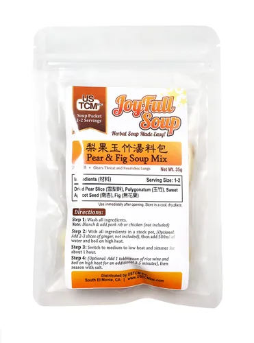 Vista 2 de USTCM JoyFull Soup - Mezcla de sopa de pera e higo, sopa de hierbas fácil 1-2 porciones 1.23 oz