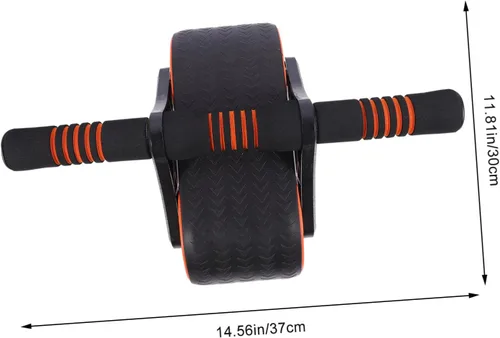 Vista 2 de Zerodeko Rueda de rodillo abdominal con rodillera para gimnasio en casa, equipo de fitness, entrenamiento muscular abdominal para fortalecimiento