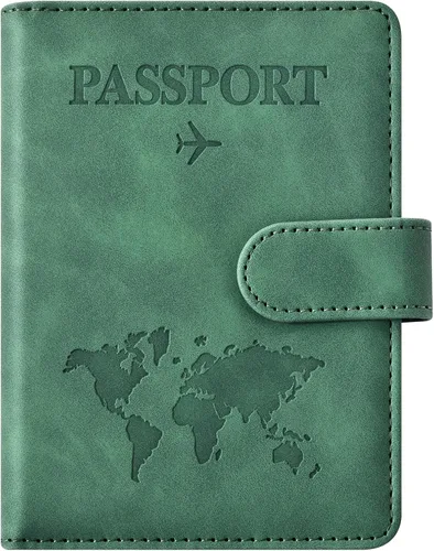 Vista 10 de Combo de tarjetero para pasaporte y vacuna, soporte para pasaporte con ranura para tarjeta de vacuna, cartera para pasaporte, funda para pasaporte