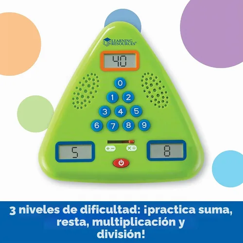 Vista 3 de Tarjeta electrónica de Learning Resources, un minuto de matemáticas