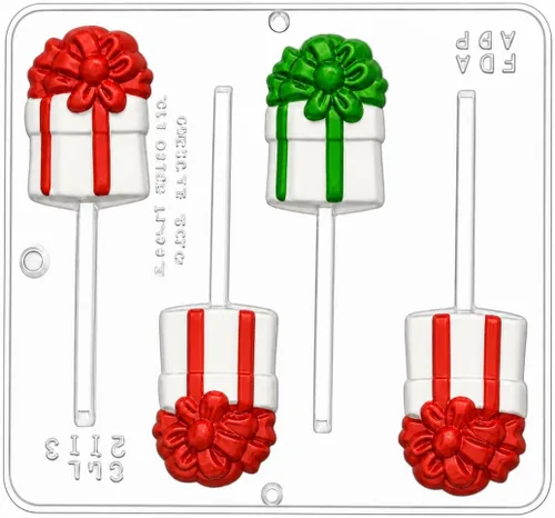 Vista 3 de Regalo de Navidad Lollipop Chocolate Candy Mold Navidad 2113