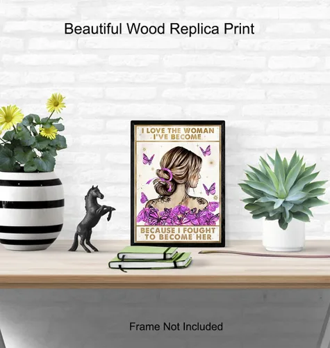 Vista 4 de YELLOWBIRD ART & DESIGN Arte de pared inspirador para mujer, frases positivas, frases positivas, póster motivacional de inspiración, mariposas