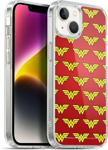 Vista 128 de Head Case Designs Funda de gel suave con licencia oficial de Wonder Woman DC Comics Classic Logos compatible con Apple iPhone 7 Plus/iPhone 8 Plus