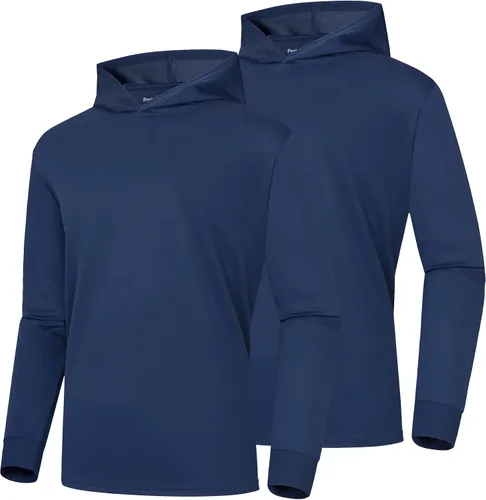 Vista 10 de ProtectX Sudadera ligera de manga larga con protección solar de alta visibilidad, UPF 50+ de secado rápido, camisa SPF UV, ropa activa