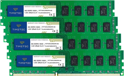 Vista 17 de Timetec Hynix Módulo de memoria grado A, IC, de 1600 megahercios, (PC3 12800), no ECC, sin memoria intermedia, CL11 de 1.35/1.5 voltios, con 240