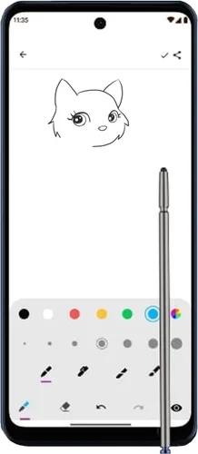 Vista 3 de Paquete de 2 bolígrafos de repuesto para Moto G Stylus 2022 para Motorola Moto G Stylus 5G (2022) XT2215-1, XT2215-4, azul crepúsculo