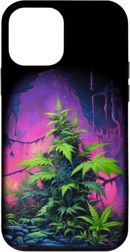 Vista 16 de 420, Colorful Weed Phone Accessory, Pink, Green & Purple Case for iPhone 16