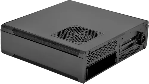 Vista 4 de SilverStone Technology Fortress Z Aluminio Unibody Mini-ITX/DTX - Carcasa para computadora SFX con elevador PCI-E y ventiladores personalizados