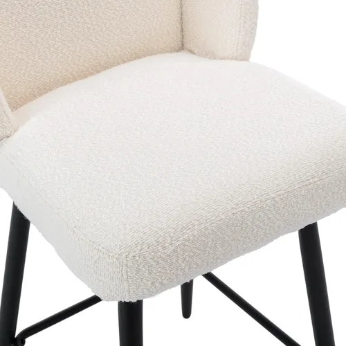 Vista 4 de RIVOVA Taburetes de bar de 26 pulgadas de altura de mostrador con respaldo, juego de 2 taburetes de bar modernos para encimera de cocina, taburetes