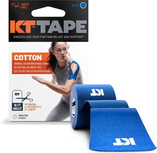 Vista 9 de KT Tape, Cinta original de algodón, Cinta atlética elástica de kinesiología, rollo sin cortar de 16