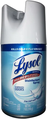Vista 11 de Lysol Spray sanitizante y antibacteriano para desinfectar y desodorizar, cascada de primavera, 12.5 Fl Oz