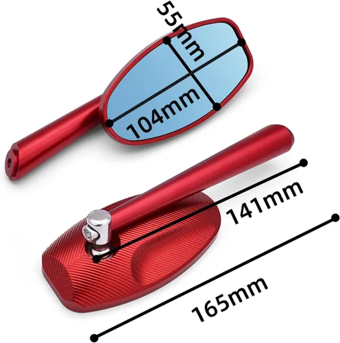 Vista 2 de Espejos laterales para motocicleta, espejo retrovisor CNC, espejos laterales de aluminio para Yamaha TDM 900 850 Mt125 Mt03 Mt01 Mt 125 03 01 Xt660