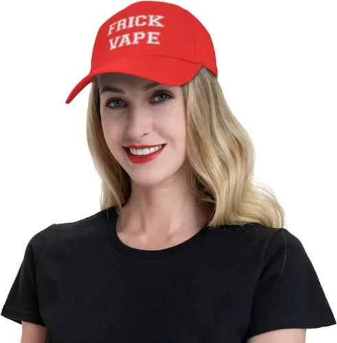 Vista 8 de Frick Vape Sandwich Cap para hombres y niños, sombrero negro, gorra de béisbol de visera plana, ajustable, gorra de camionero para papá, regalo