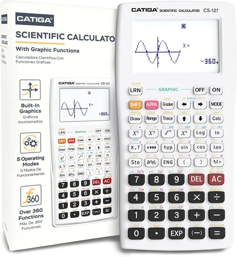 Vista 11 de Calculadora científica CATIGA con funciones gráficas, múltiples modos con interfaz intuitiva, perfecta para principiantes y cursos avanzados