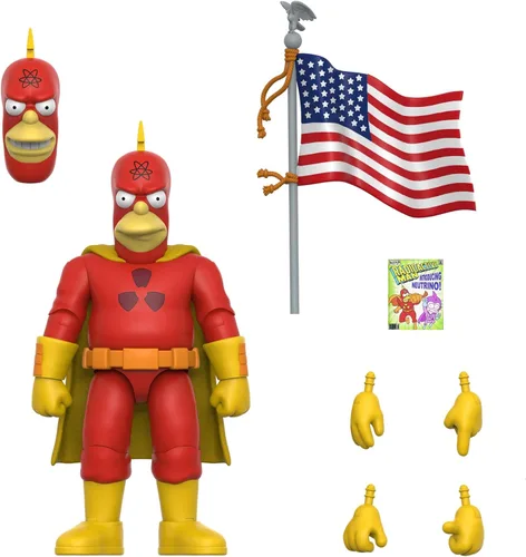 Vista 6 de Super7 Ultimates The Simpsons Bartman - Figura de acción de Los Simpson de 7 pulgadas con accesorios, colección clásica de programas de televisión