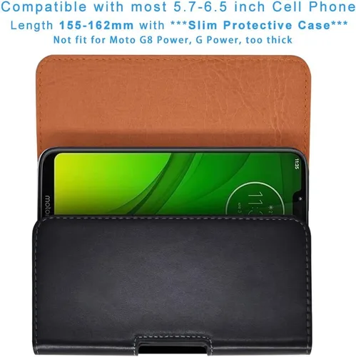 Vista 2 de Funda giratoria de piel sintética para Samsung Galaxy S25 Plus S24 FE S24+ S23 FE S22 Plus S21 FE S20 FE, A54 A53 A35 A15 A25, iPhone 15 14 13 Pro