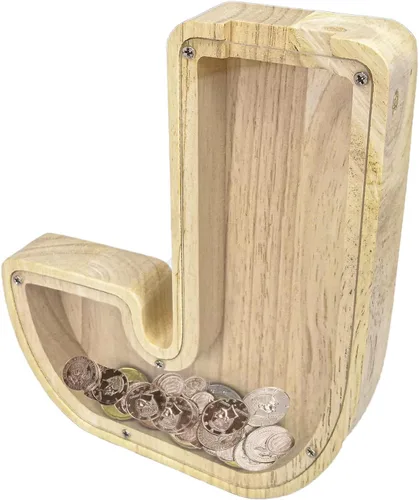 Vista 12 de FixtureDisplays® Alcancía de madera para gatos, alcancía de ahorro para niños, bonita moneda de recuerdo para niños y niñas, es un regalo único