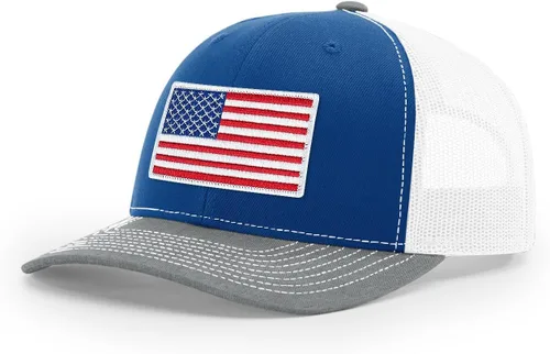Vista 101 de Joe's USA Richardson 112 - Gorras de camionero con parche gráfico personalizado - Gorras estructuradas de cinco y seis paneles Richardson Premium
