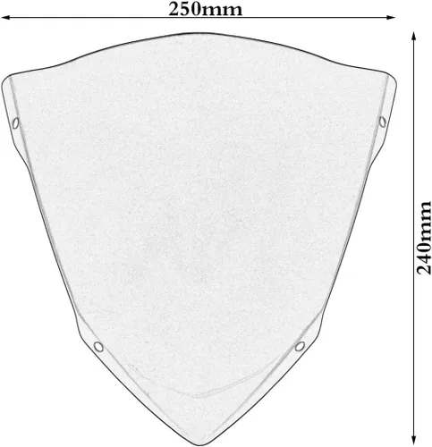 Vista 5 de Parabrisas Pare-brise para Yamaha MT09 FZ09 MT-09 FZ-09 2014-2016 14 15 16 MT FZ 09 Deflectores de viento parabrisas 2015