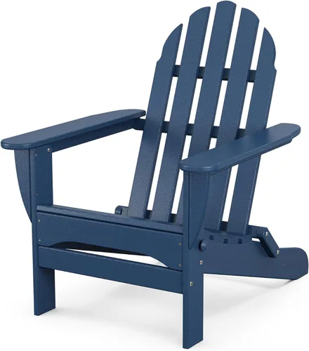 Vista 10 de POLYWOOD AD5030AR Silla Adirondack plegable clásica, Altura: 35.00" - Ancho: 29" - Profundidad: 35.00", Aruba