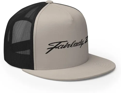 Vista 5 de Fairlady Z Emblem Script Datsun 240z 280z Vintage JDM Car Custom Bordado 5 Panel Trucker Cap Snapback Sombrero