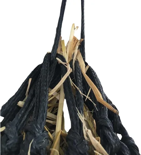 Vista 8 de Majestic Ally Agujeros de 2 x 2 pulgadas, altamente duraderos, muy resistentes, de 36 pulgadas para caballos, cabra, etc. Negro