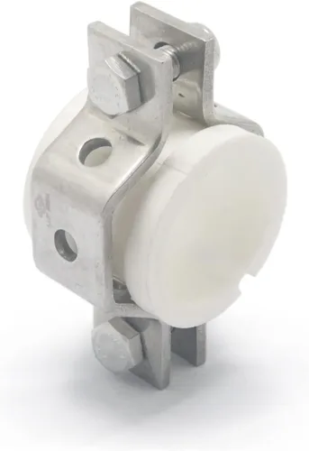 Vista 4 de QiiMii Percha de tubo hexagonal de 1.5 "acero inoxidable SS304 con amortiguador, correa de tubo ajustable con abrazadera de tubo