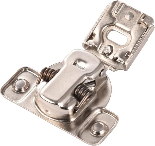Vista 6 de East West Hardware Bisagras superpuestas para puerta de gabinete de cierre suave de 5/8 pulgadas, compactas de cierre suave (paquete de 1)