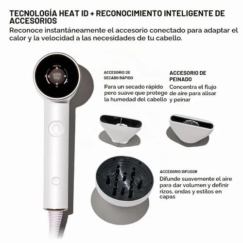 Vista 10 de T3 Aire IQ Kit de secador de pelo con concentrador de secado rápido, concentrador de estilo, difusor y soporte para secadora Golpes rápidos