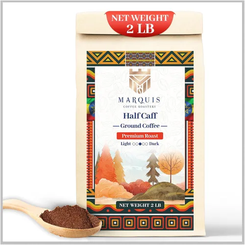 Vista 8 de Marquis - Café molido Yirgacheffe etíope, tostado molido rico y audaz, tostado medio fresco con un sabor afrutado, café etíope premium, 1 libra