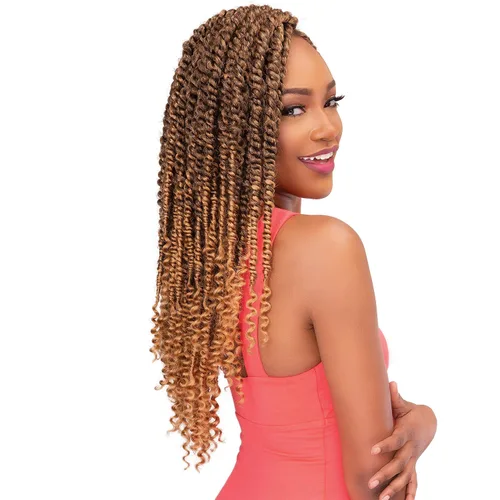 Vista 6 de Janet Collection - Trenzas de ganchillo Nala Tress Passion Twist de 18 pulgadas (paquete de 5, 2)