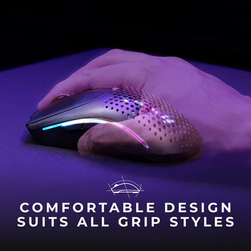 Vista 4 de GLORIOUS Mouse + pies de PTFE Model O 2 Black Gaming Mouse (inalámbrico) - Patas de ratón de PTFE para el modelo O 2 (paquete)