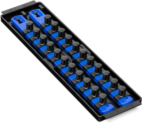 Vista 13 de Ernst Manufacturing, organizador de enchufes con rieles - Organizador de enchufes Socket Boss de 2 rieles de 1/2 pulgada con bloqueo giratorio, 13