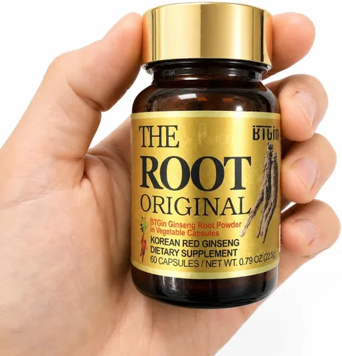 Vista 6 de The Root Suplemento original coreano rojo panax ginseng – 100% polvo de raíz fina entera con fibra natural y minerales – Resistencia sin cafeína