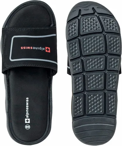 Vista 5 de Alpine Swiss Gabe - Sandalias de espuma viscoelástica para hombre, ajustables, cómodas, atléticas