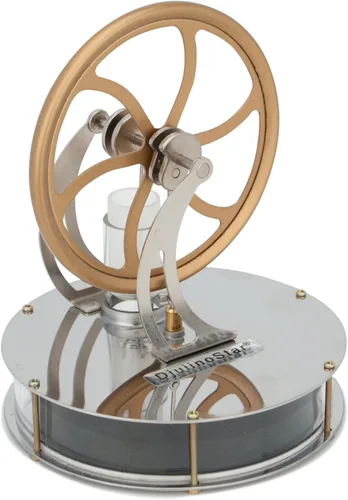 Vista 6 de DjuiinoStar - Motor Stirling de baja temperatura más clásico, temporizador de café único, mejor opción de regalo, juguete educativo, modelo de motor