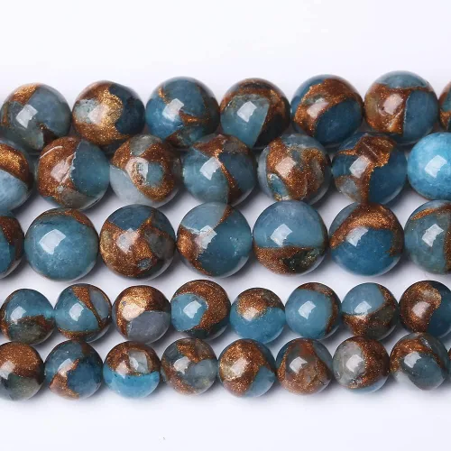 Vista 20 de 45 Cuentas de Piedra Natural de 5⁄16 Pulgadas (8 mm) con Cuentas de Amazonita Azul para Hacer Joyería AAA Redondas Cuentas Sueltas Piedras