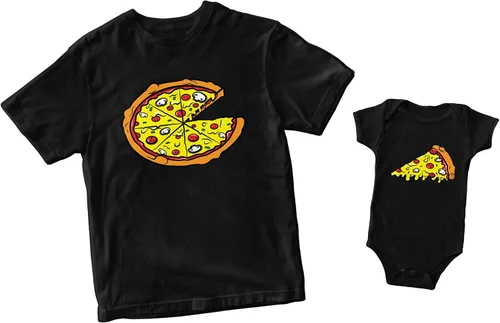 Vista 2 de Pizza PiePizza Slice - Camisas familiares a juego