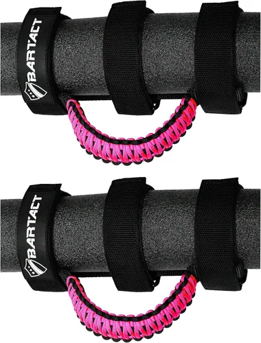 Vista 5 de Bartact Asas de Agarre para Barra Antivuelco Jeep Wrangler JL, JK, TJ, YJ y Jeep Gladiator 1955–2023 Hebilla de Metal Mejorada, Asas de Agarre