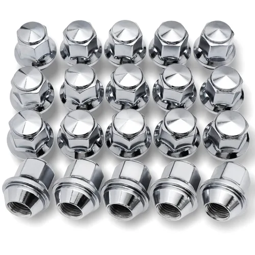 Vista 8 de 611-303 M12* 1.5 Tuerca de llanta - 3/4" 0.748 in Hex 1.260 in Longitud - Estilo de fábrica de cromo Tuerca de rueda para Ford Focus Escape Fusion